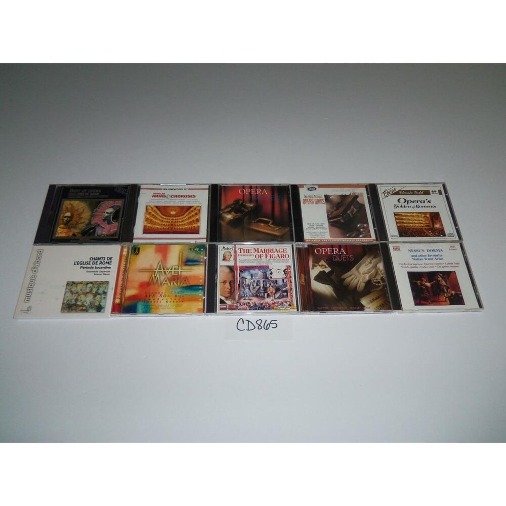 Opera Classical 10 CD Lot Arias Amor War Orff Caro Instrument -0618CD865